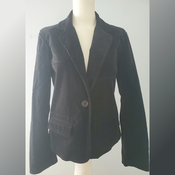 Nautica Black Velvet Blazer Size Medium - Picture 1 of 8